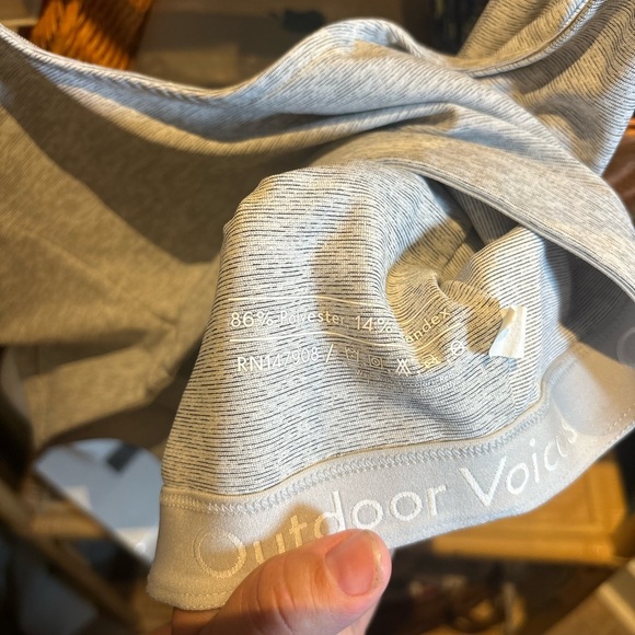 Outdoor Voices Double Time Bra in Dove - Picture 6 of 7